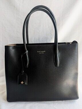 Kate Spade Medium Eva Satchel Bag | Pebbled Leather
